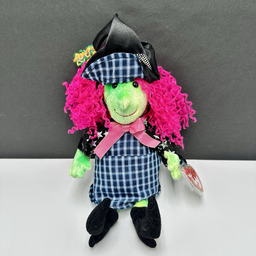Ty Beanie Baby SCARY the Witch 10” With Tag Plush Stuffed Animal Doll Toy